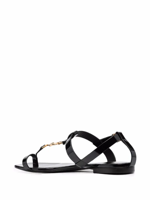 Saint Laurent Cassandra Logo Sandals Farfetch