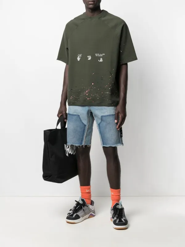 off white paint splatter shirt