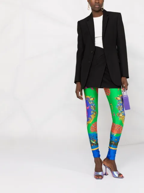 la mer print leggings 