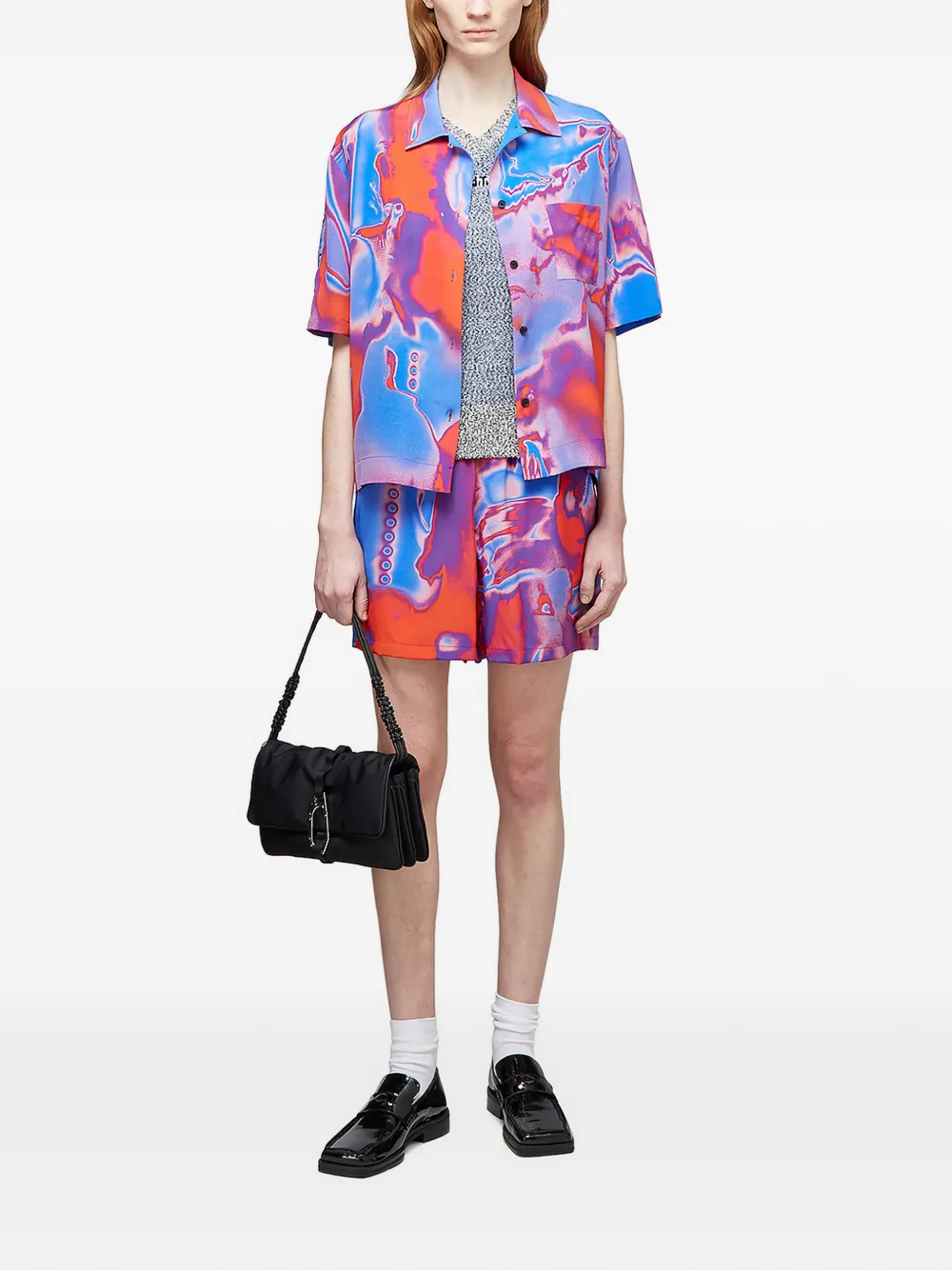  Mcq Top Con Estampado Abstracto - Azul 