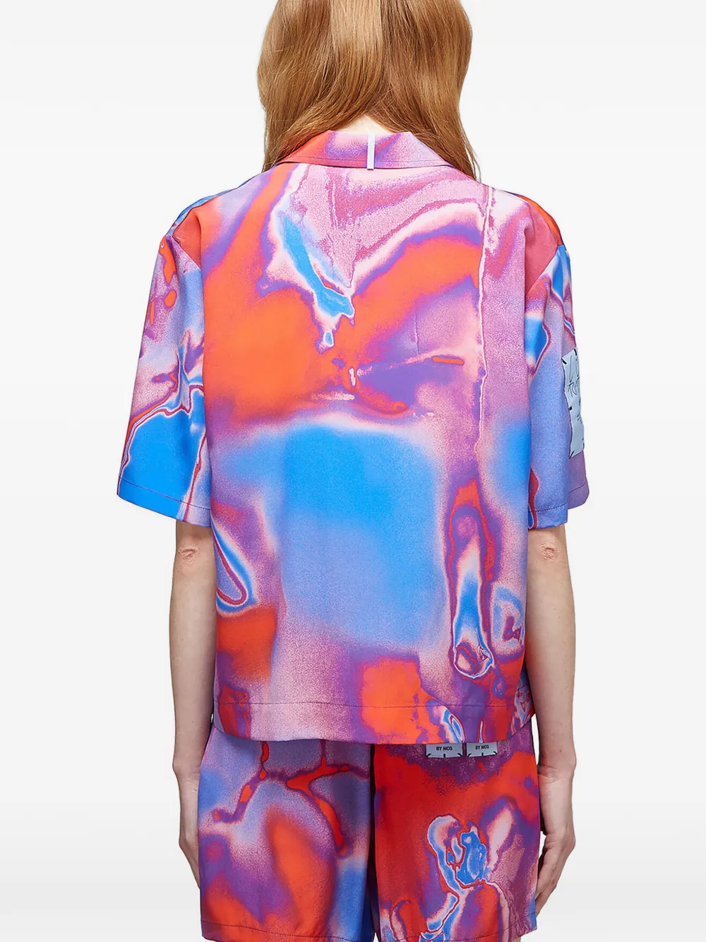 MCQ Top met kraag Blauw