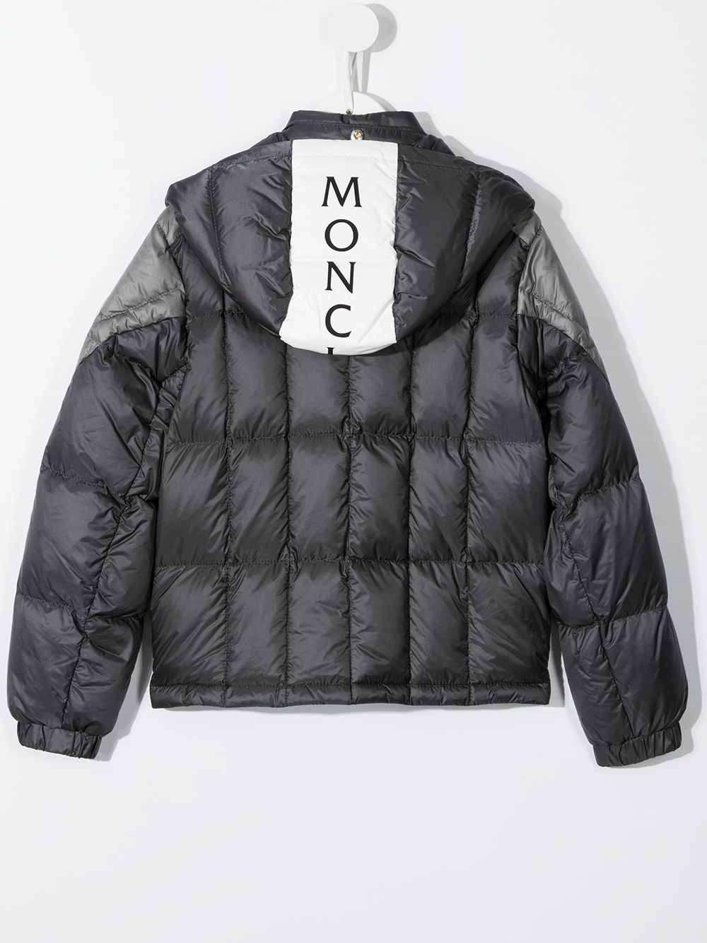 фото Moncler enfant пуховик в стиле колор-блок