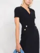 Pinko Wickelkleid mit V-Ausschnitt
