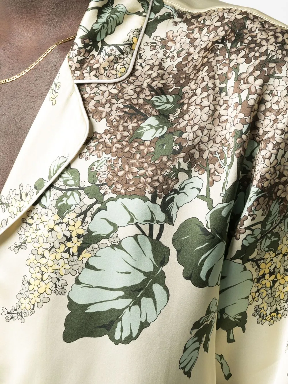 фото Mouty атласная рубашка с принтом