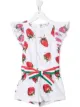 Image 1 of Monnalisa strawberry print playsuit