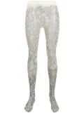 10 CORSO COMO ethnic-print tights - Neutrals