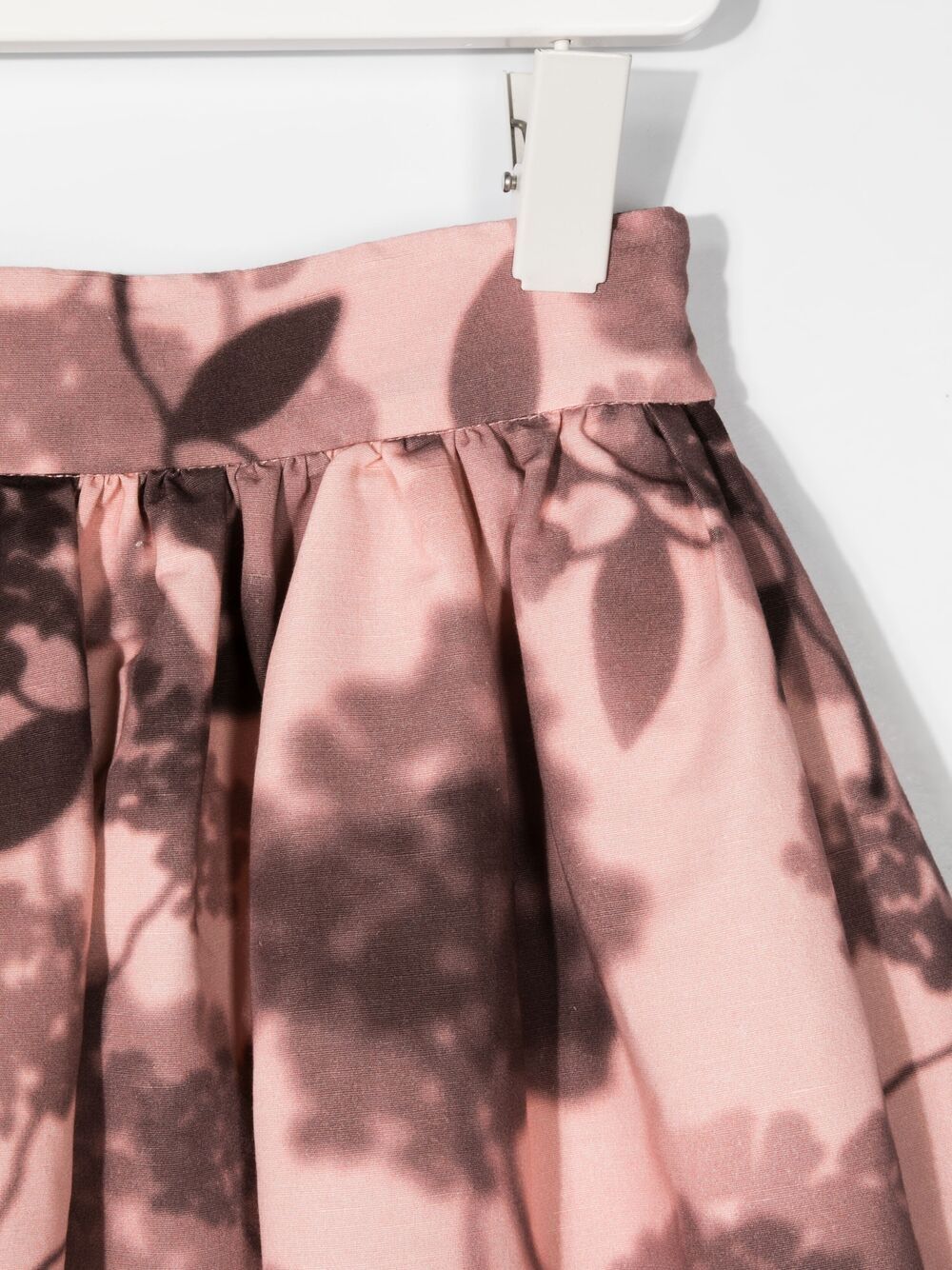 фото Fendi kids расклешенная юбка с цветочным принтом