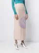 Raf Simons slogan-patch knitted skirt