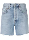 AGOLDE Riley distressed-finish jean shorts - Blue