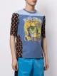 Marine Serre playera con estampado gráfico
