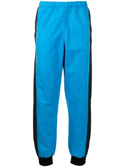 Marine Serre satin-finish track pants