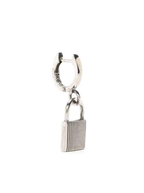 Emanuele Bicocchi lock-detail hoop earring