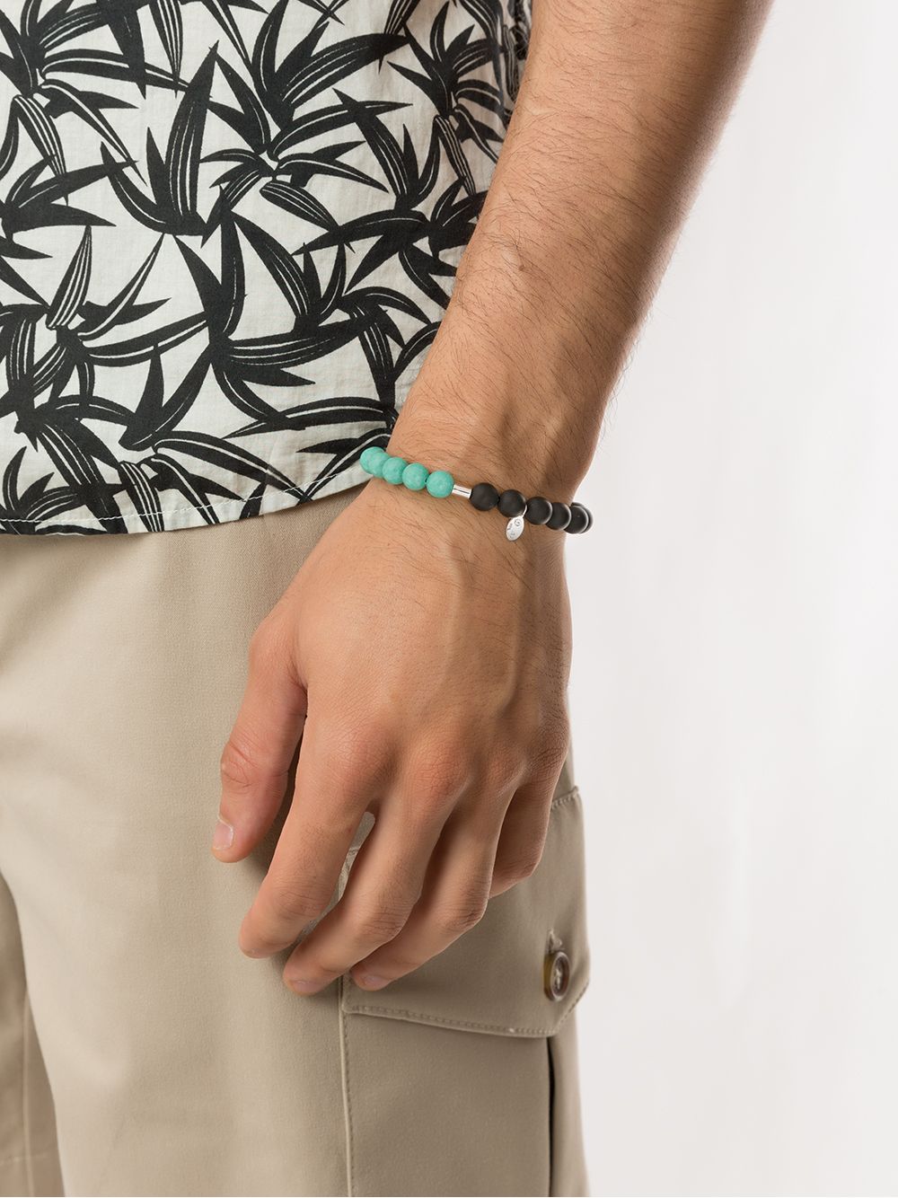 Shop Amir Slama X Julio Okubo Bracelet In 黑色