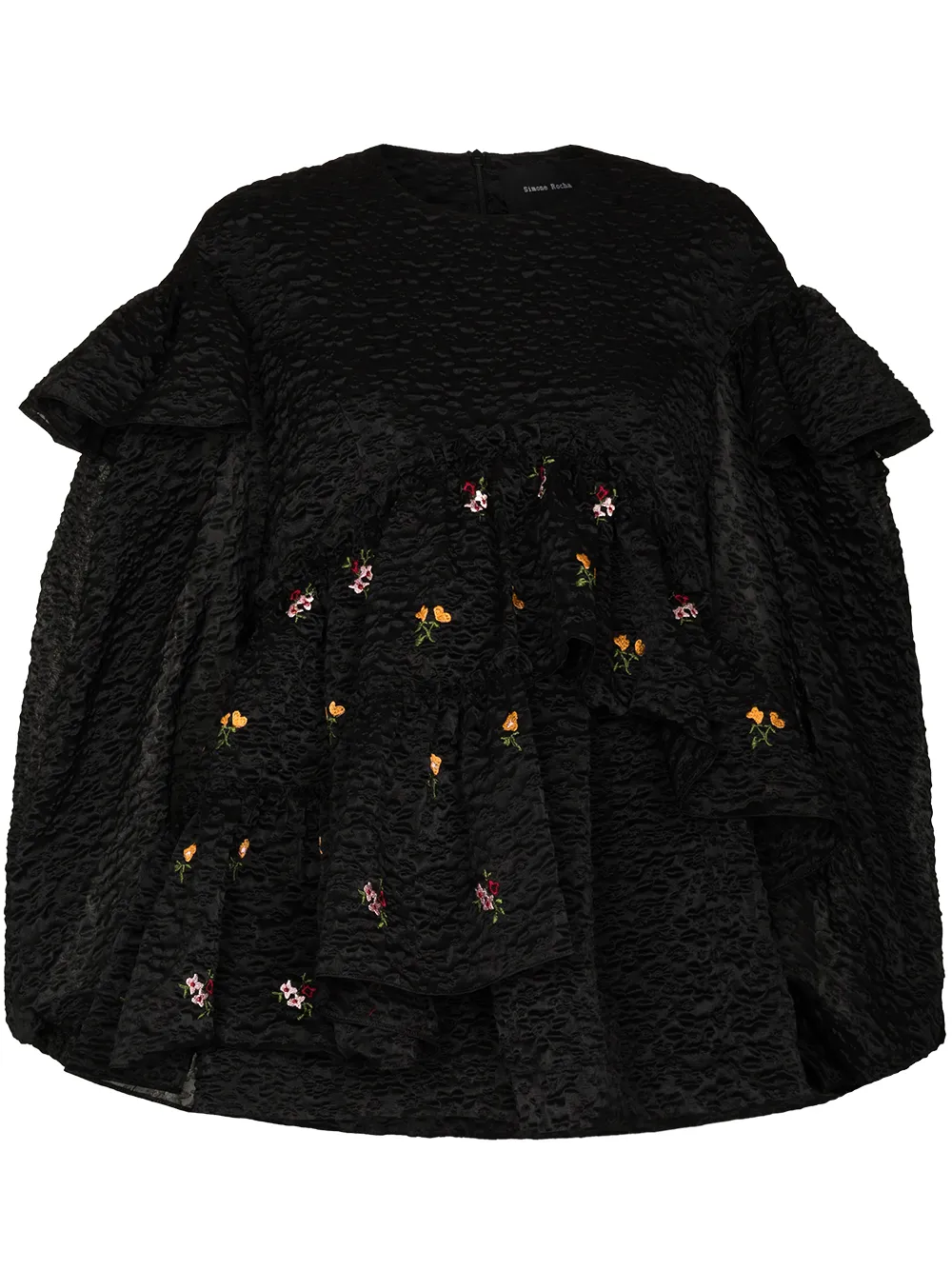 Image 1 of Simone Rocha tiered ruffle sleeve blouse