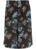 Undercover graphic-print bermuda shorts - Black