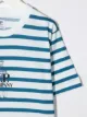 C.P. Company Kids logo-print striped T-shirt