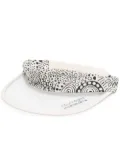 10 CORSO COMO x Courrèges two-tone print visor hat - Neutrals
