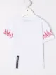 Image 2 of Vision Of Super Kids embroidered flame T-shirt