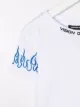 Vision Of Super Kids embroidered flame-print T-shirt