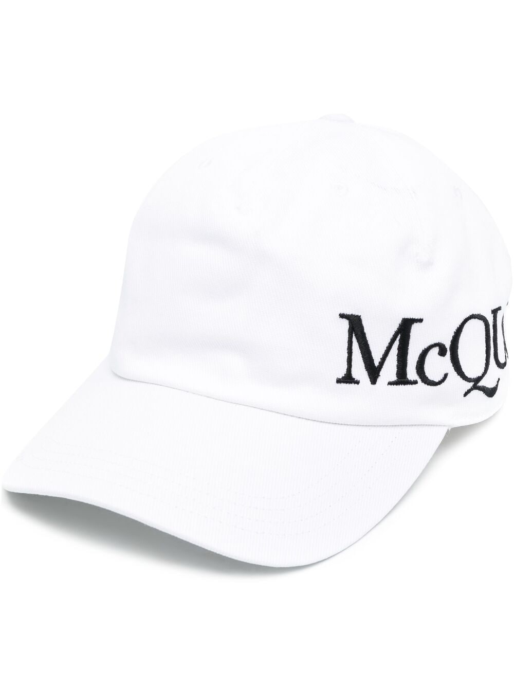 Shop Alexander Mcqueen Logo-embroidered Baseball Cap In White