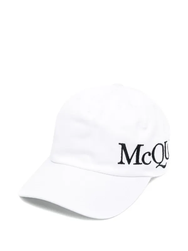 Alexander McQueen Logo-embroidered Baseball Cap in White
