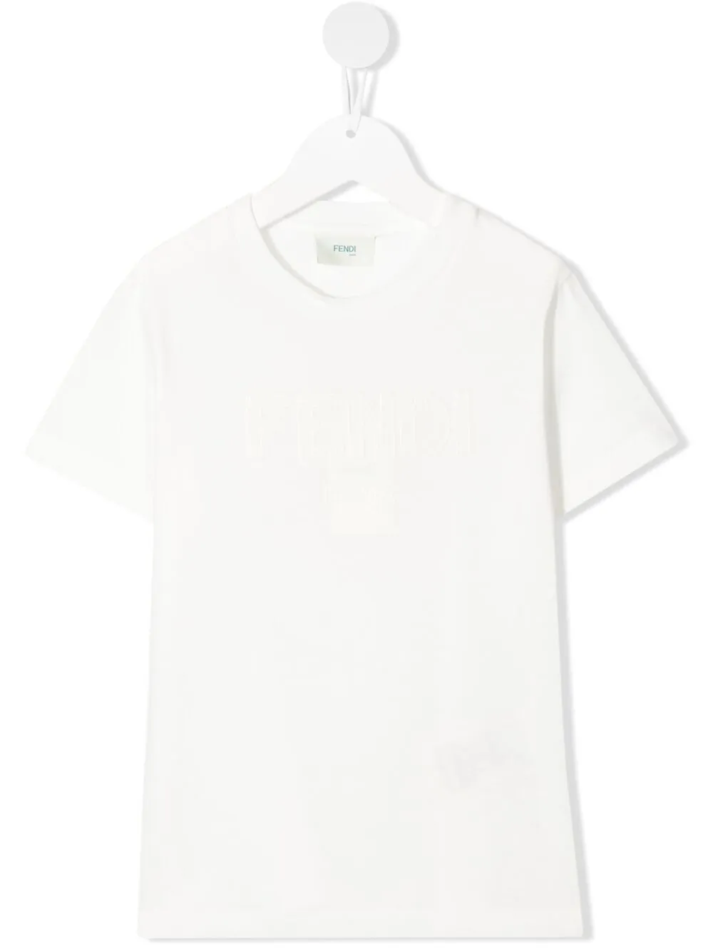 FENDI LOGO-LETTERING T-SHIRT