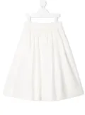 Fendi Kids pleated A-line skirt - White