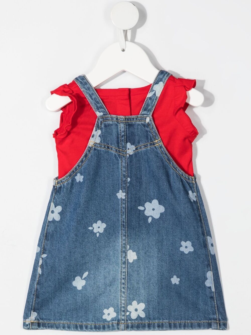 фото Levi's kids многослойное платье с цветочным принтом