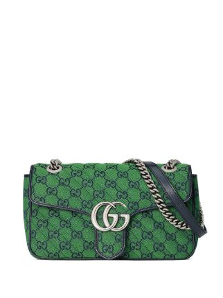 Gucci small GG Marmont Multicolor shoulder bag green 4434972UZCN - Farfetch