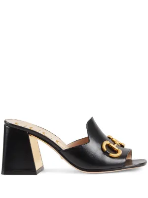 Gucci crossover-strap Platform Leather Sandals - Farfetch