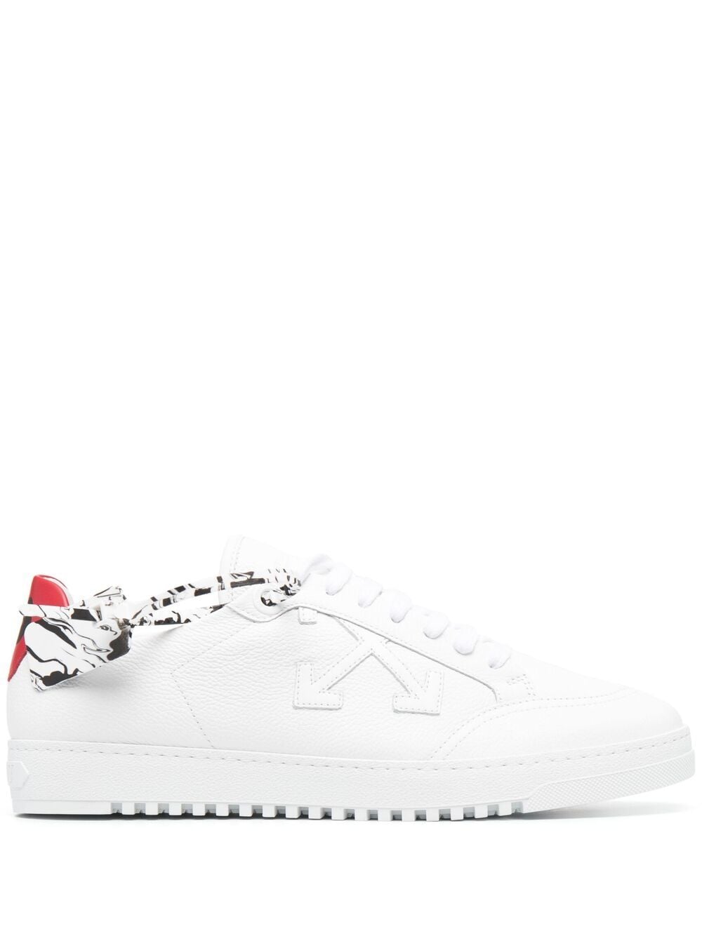 Off-white 2.0 Nappa Calf Low Court Sneaker, White In 0101 White / White