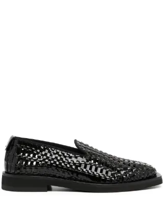 Emporio Armani Woven Patent Leather 