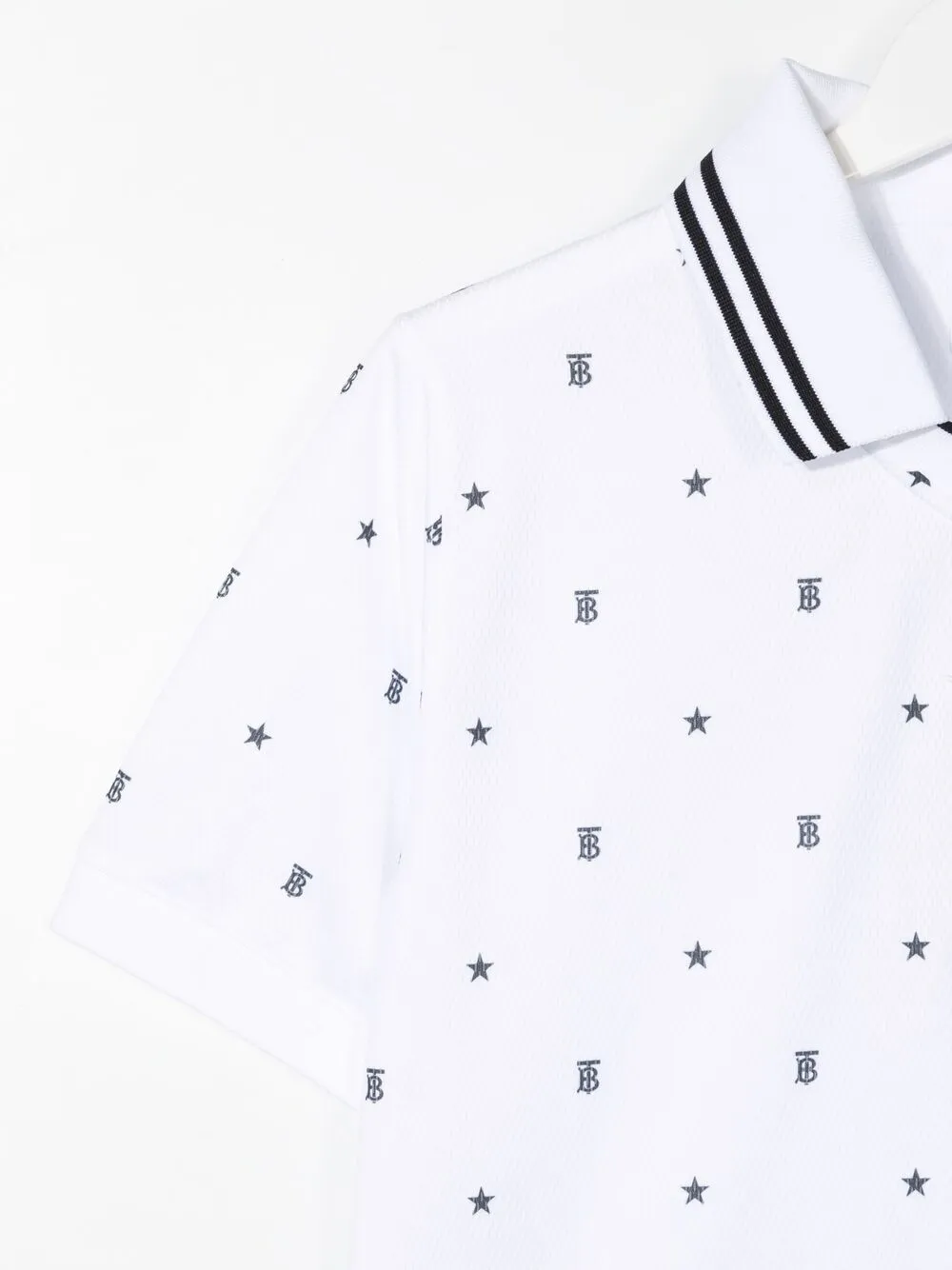 фото Burberry kids рубашка поло с монограммой