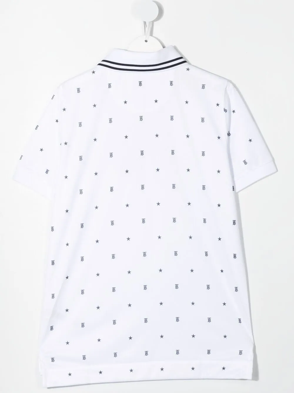 фото Burberry kids рубашка поло с монограммой