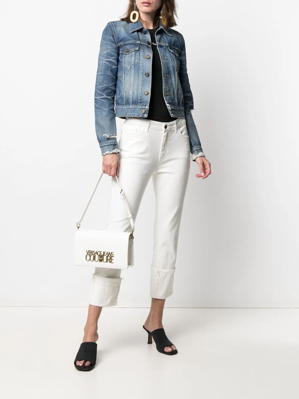 фото Versace jeans couture сумка на плечо с логотипом