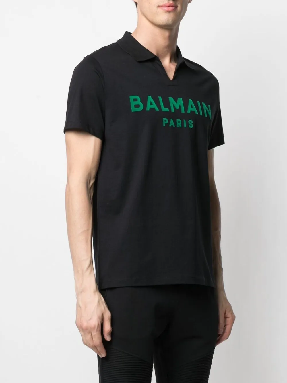 фото Balmain рубашка поло с логотипом