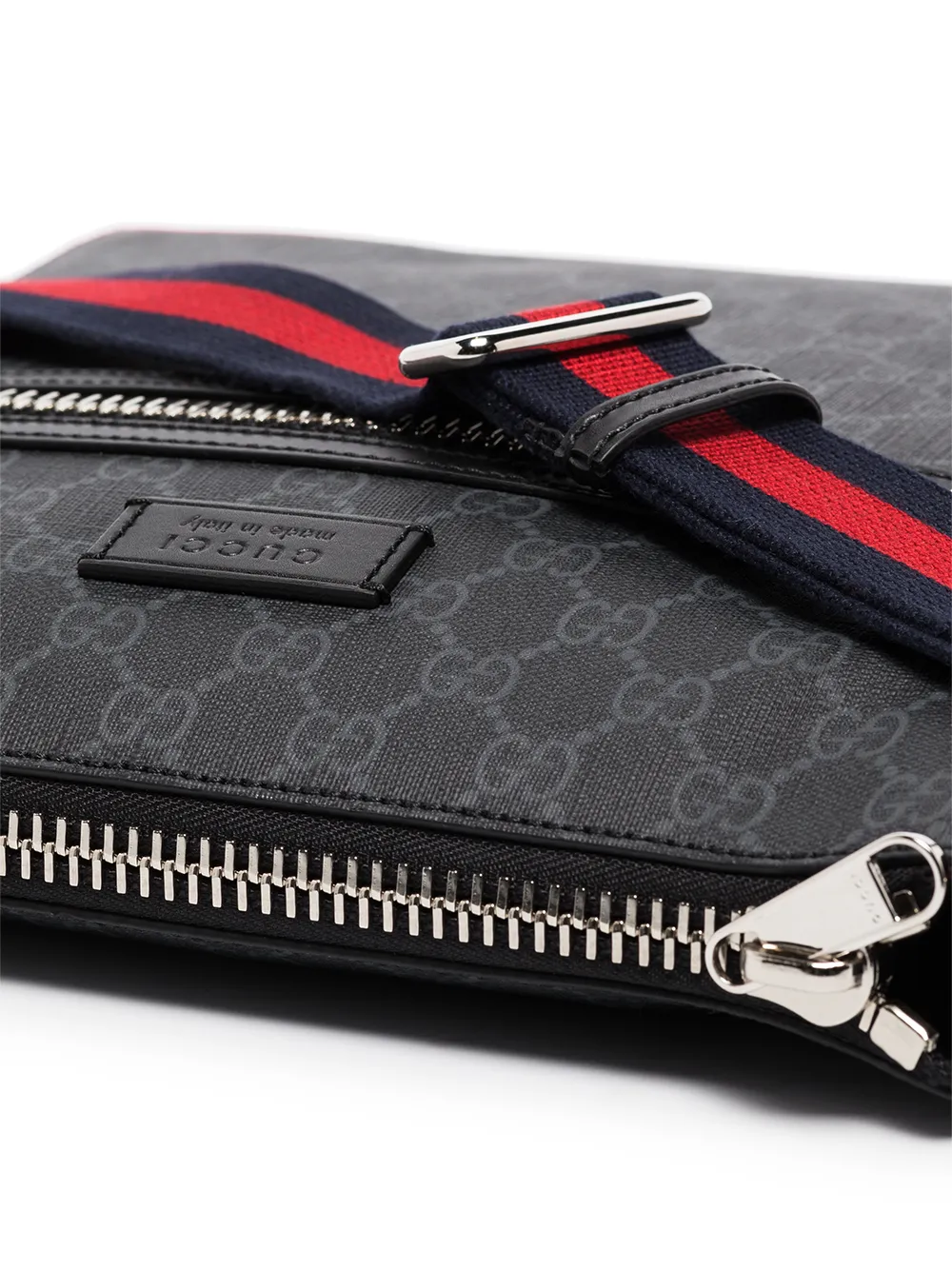 фото Gucci маленькая сумка-мессенджер с узором gg supreme