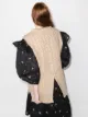 Simone Rocha pearl-embellished cable-knit vest