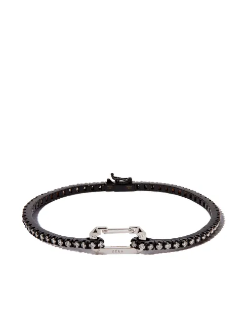 EÉRA 18kt Schwarzgold-Tennisarmband mit Diamanten