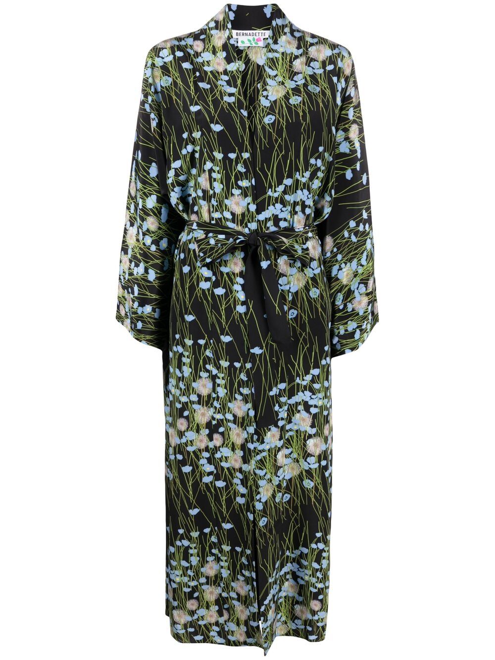 фото Bernadette платье peignoir с запахом и цветочным принтом