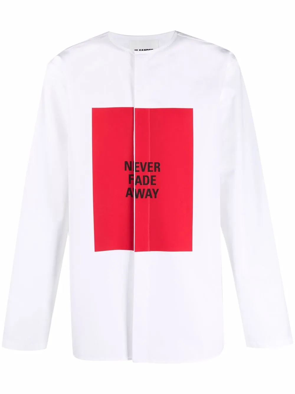 фото Jil sander футболка с принтом never fade away