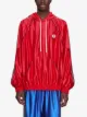 Gucci Web-stripe shiny jersey hoodie