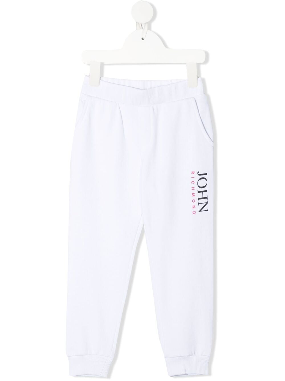 John Richmond Junior Kids' Logo-print Track Pants In White