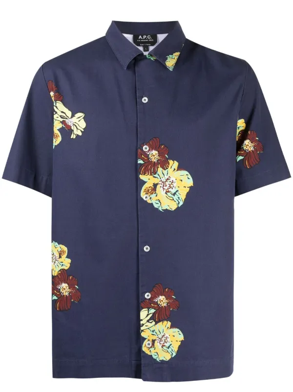A.P.C. flower-print Shirt - Farfetch
