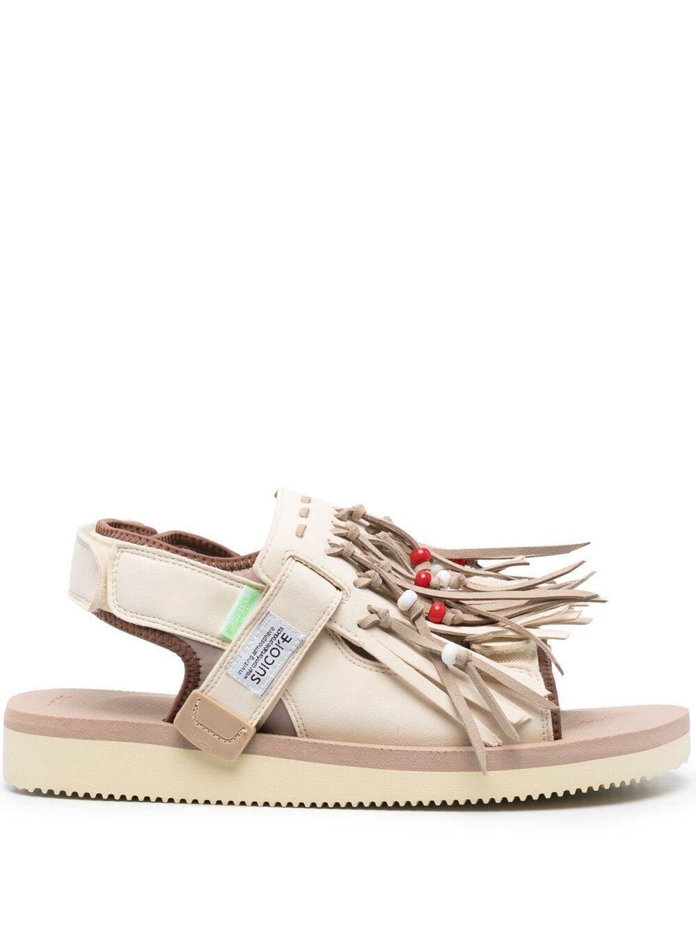 SUICOKE TASSEL OPEN TOE SANDALS