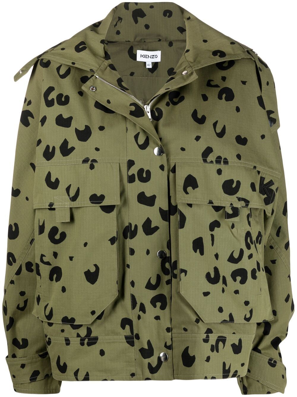 фото Kenzo куртка с леопардовым принтом