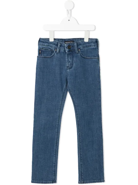 Emporio Armani Kids jean à coupe slim