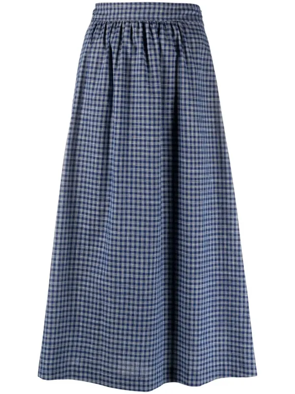 gingham check skirt
