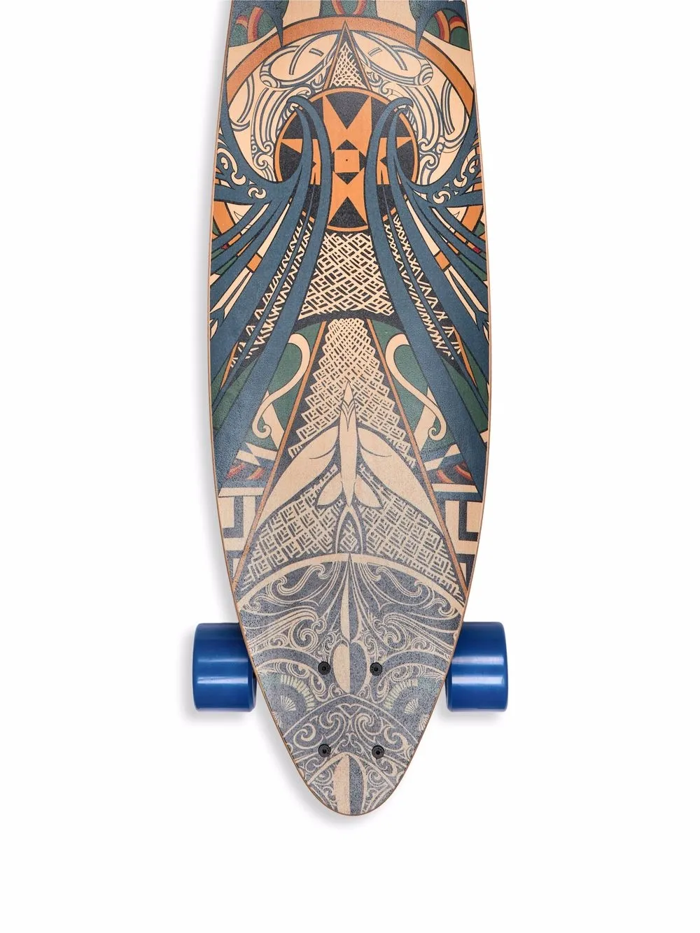 фото Hermès лонгборд с принтом art nouveau pre-owned