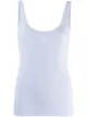 Image 1 of Off-White logo-print cotton tank top